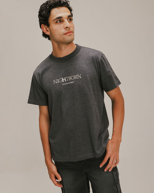 Playera Efecto Lavado Gris
